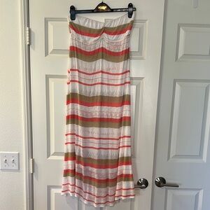 Striped Multicolor Women's summer dress or beach cover-up